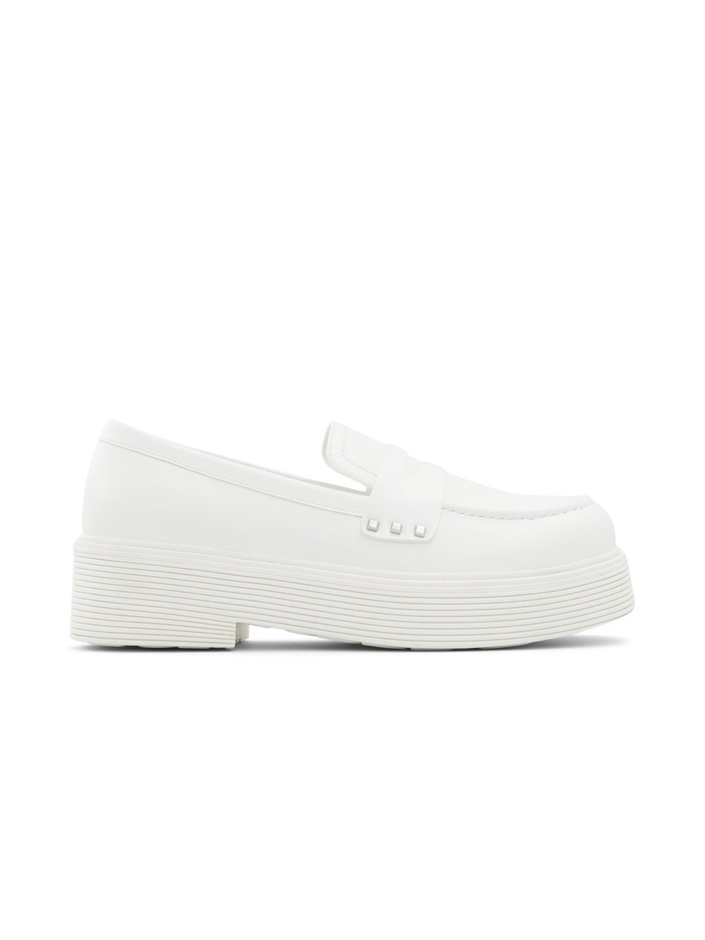 Aldo White Platform Penny Loafers